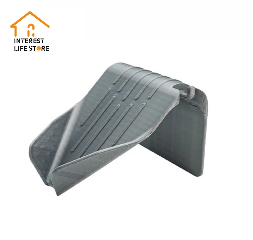 

​Auto-Drain Bathroom Sink Soap Dish Holder No Hole Wall Mounted Shower Caddy Anti Slip Design Easy To Install Tray Sponge Rack