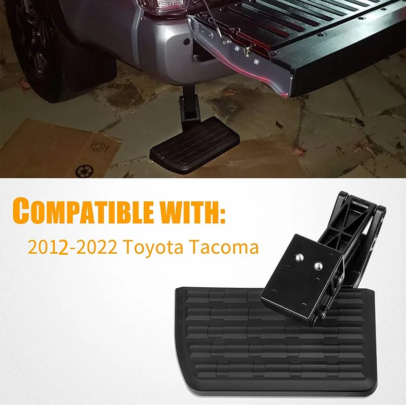 High Quality Car Modified Rear Bed Pedal Retractable Truck Tail Gate Bed Step Car Accessories Fit For Toyota Tacoma 2012-2022