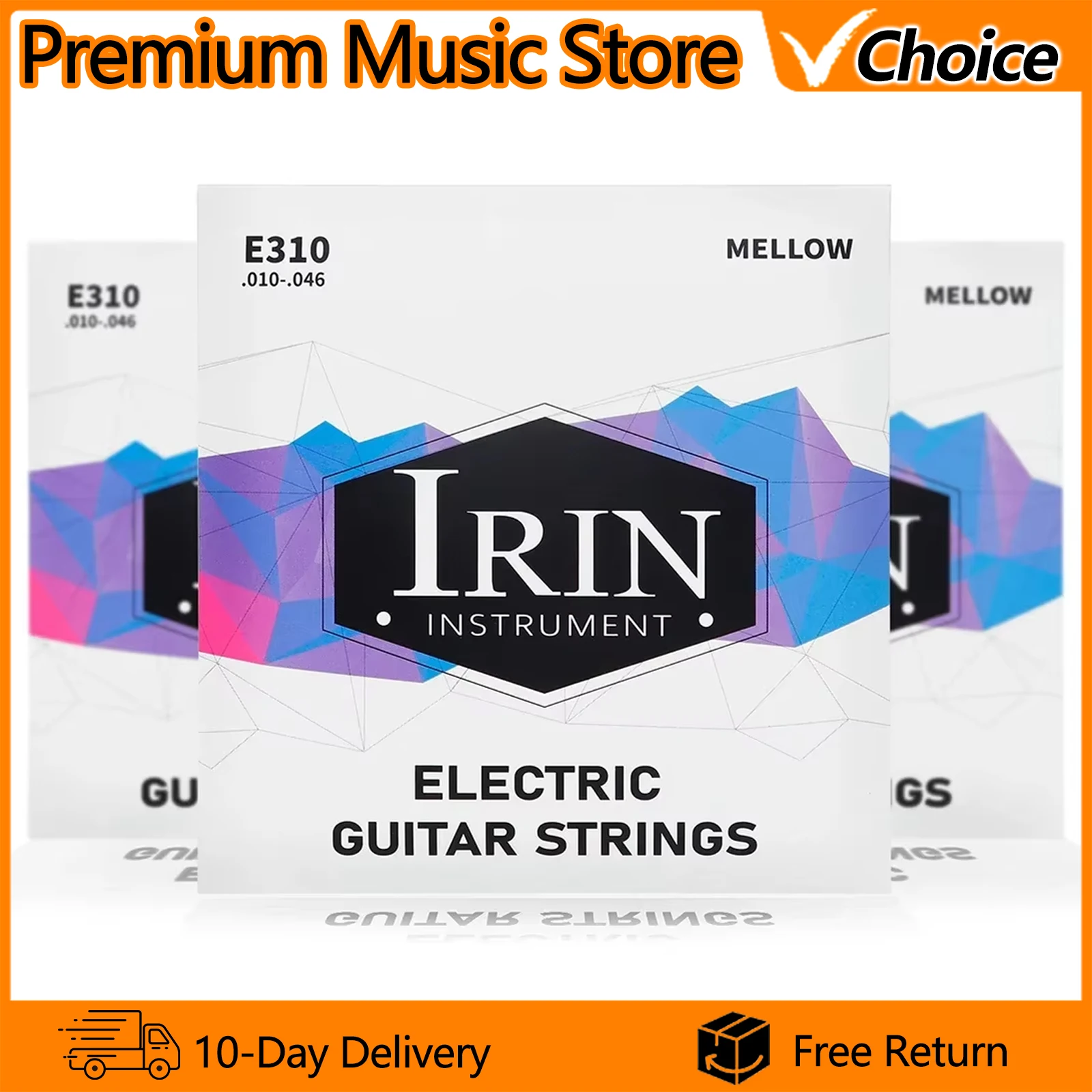 

IRIN E310 Electric Guitar String Hexagonal Alloy Mellow High Carbon Steel Core Wire Protective Coating Electric Guitar Accessory