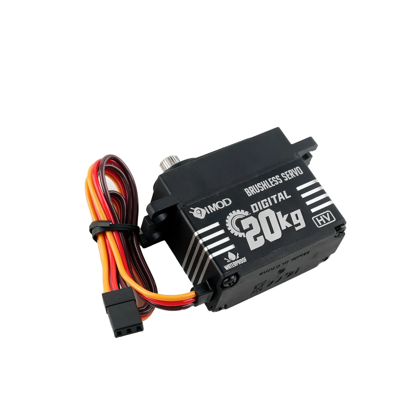 engrenagem sem escova 180 do metal do motor BLS-HV20 do servo de 20KG Digital ° /270 °   Peças de servos de alto torque controláveis em ângulo para robô de carro RC