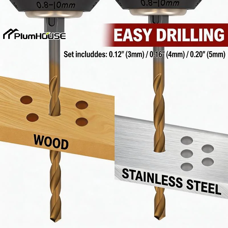 

Titanium Coated Drill Bit And Socket Set With Portable Storage Box For Home Repair DIY Woodworking Projects