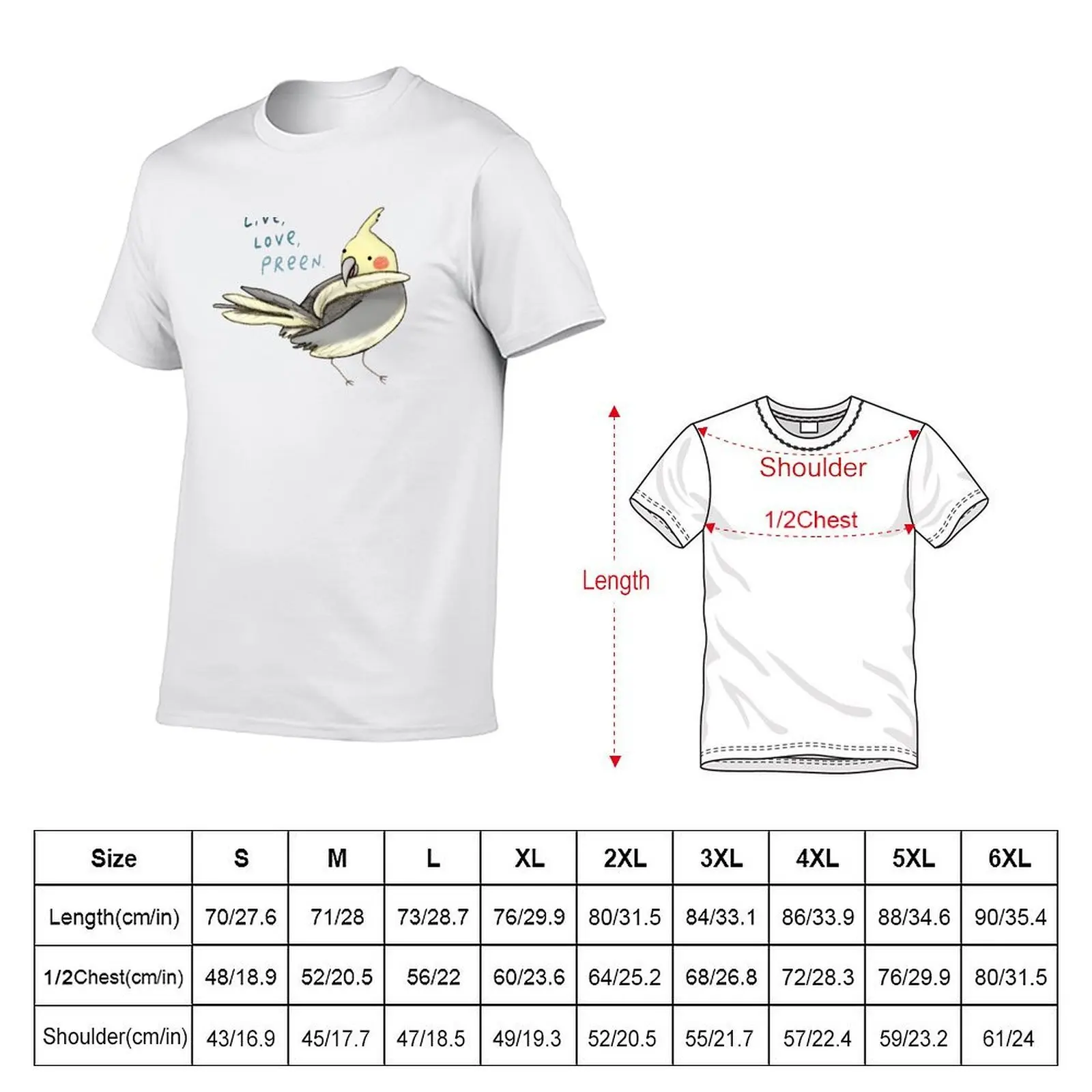 Live, Love, Preen T-Shirt cotton tshirt 100% cotton t shirt man t shirts for man cotton funny T-shirt