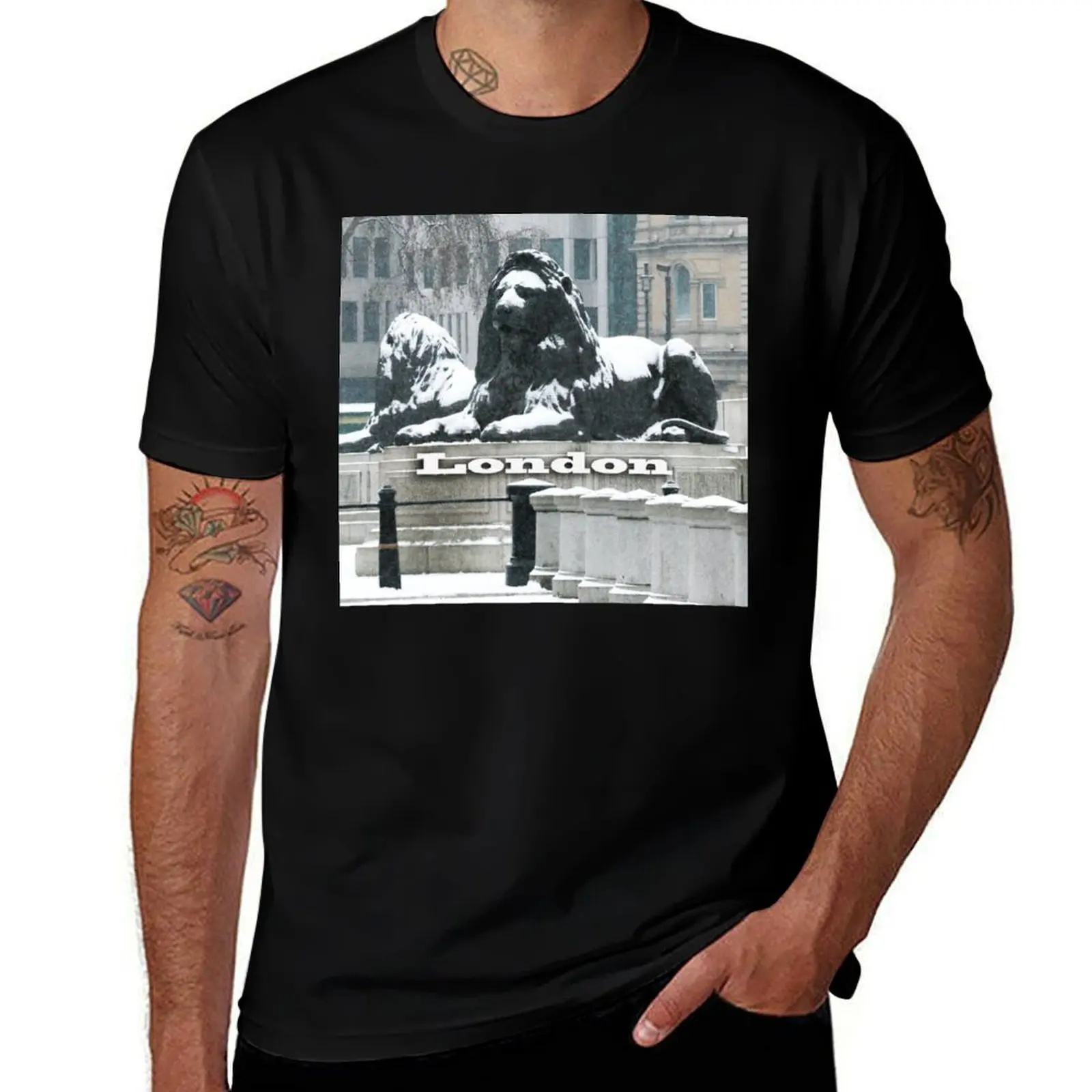 

Trafalgar Square in London, England. T-Shirt Water Resistant Casual T-Shirt