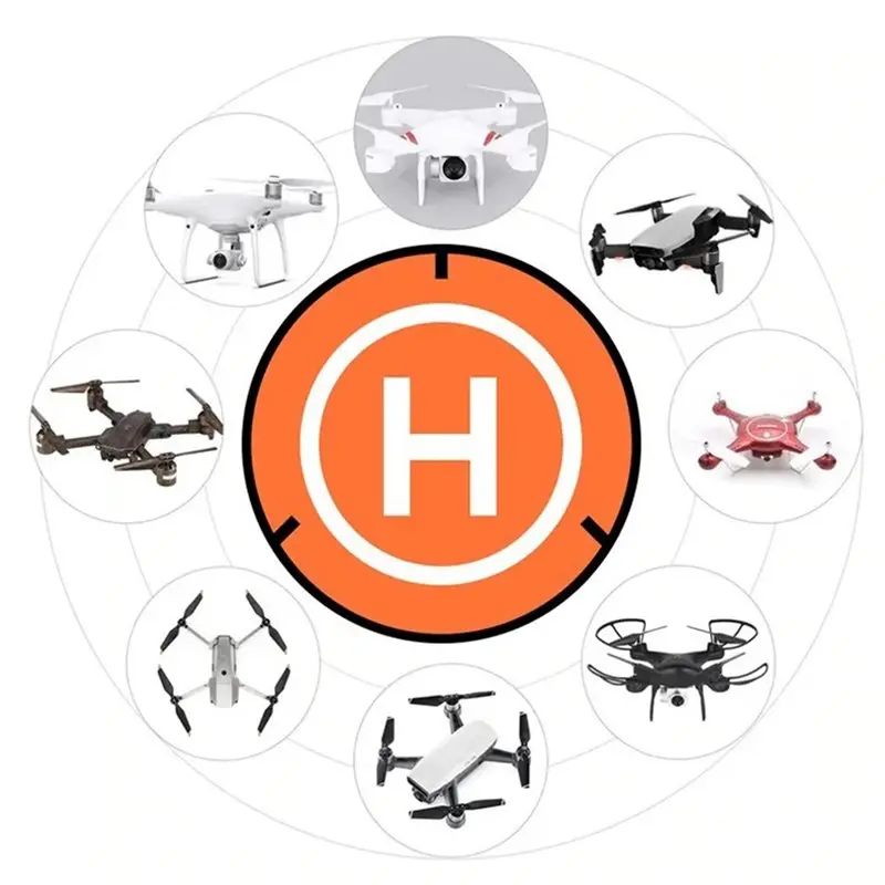 PHILE-RC Drone Quadcopters Accessories Universal 55Cm Foldable Landing Pad Mat Parking Apron Pad Quadcopter view 2