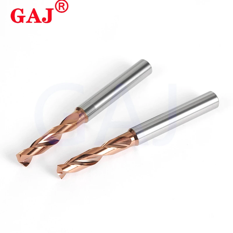 HRC55 °   Taladro de carburo de tungsteno D3 D5, brocas de Metal para torno CNC, herramienta de perforación de acero inoxidable, metal duro, 0,5-20,0mm