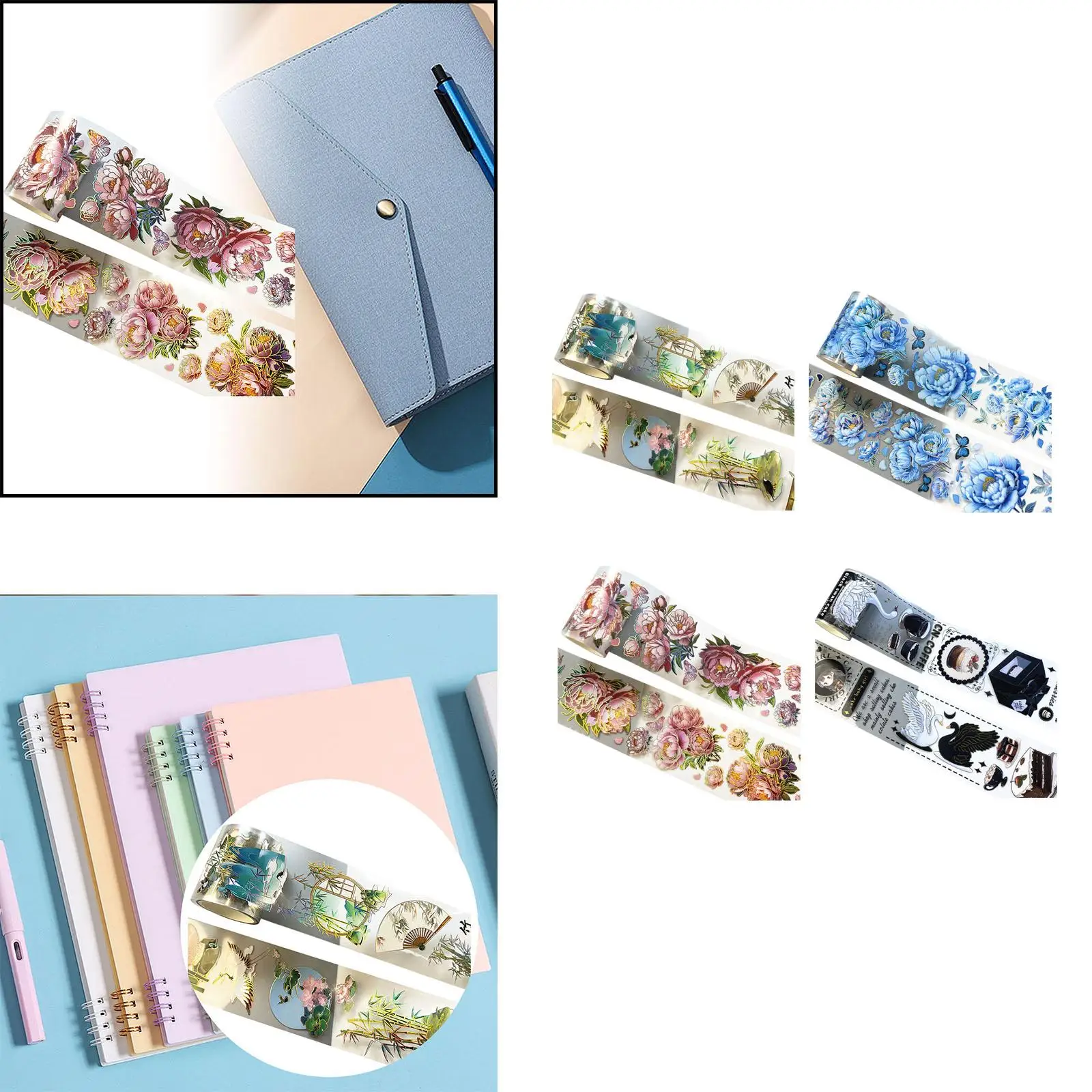 สติกเกอร์ DIY เทปตกแต่งสำหรับสัตว์เลี้ยง Washi สำหรับอัลบั้มไดอารี่ของตกแต่งงานปาร์ตี้