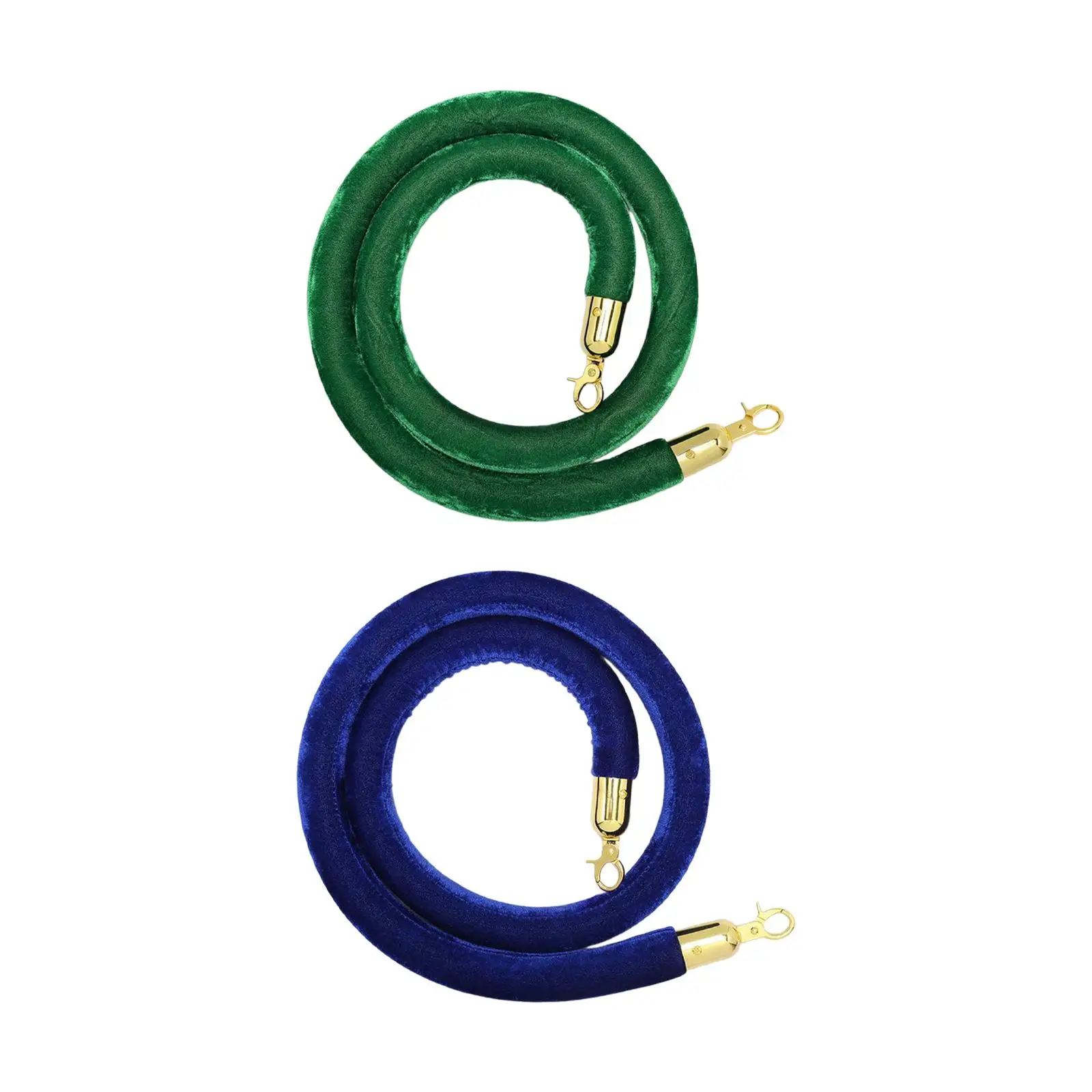 

Velvet Stanchion Rope 59inch Crowd Control Barrier Rope with Snap Hooks for Hotel Event Queue Divider