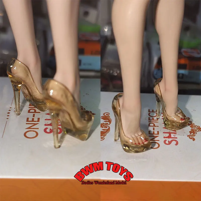 Auf Lager: 1/6 Scale Female Soldier Schuhe mit dicken Sohlen und Kristall-Stiletto-Absatz für 12'' WorldBox TBL verycool Actionfigur-Puppe