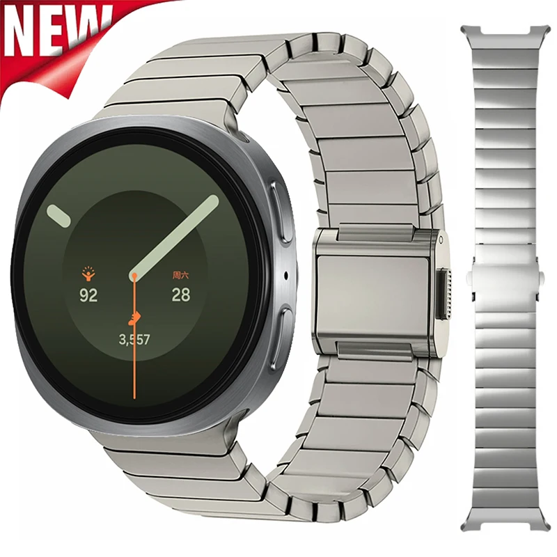 Titanium Strap for Samsung Galaxy Watch 9 8 40mm 44mm 8Classic 46mm Magnetic Band for Galaxy Watch 9 8 Stainless Steel Bracelet