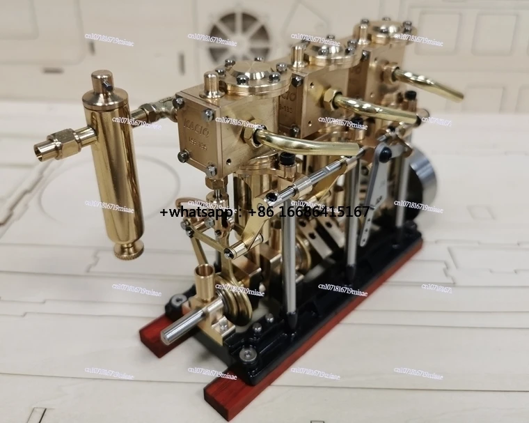 Двухцилиндровый, трехцилиндровый паровой двигатель LS3-13s, высокий крутящий момент, паровой двигатель, модель парового двигателя