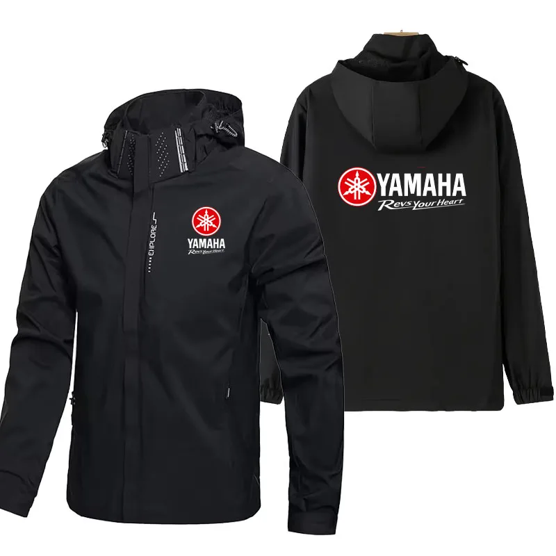 Yamaha Logo racing suit Motorcycle Jackets Men Tactical Windproof Waterproof jacket men Combat Jackets Mens Hooded Bomber Coats