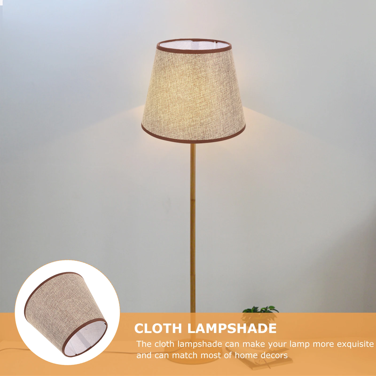 

Delicate Cloth Lampshade Light Cover Decorative Diffuse Lighting Suitable Bedroom Living Room Lamps Cloth Lampshade