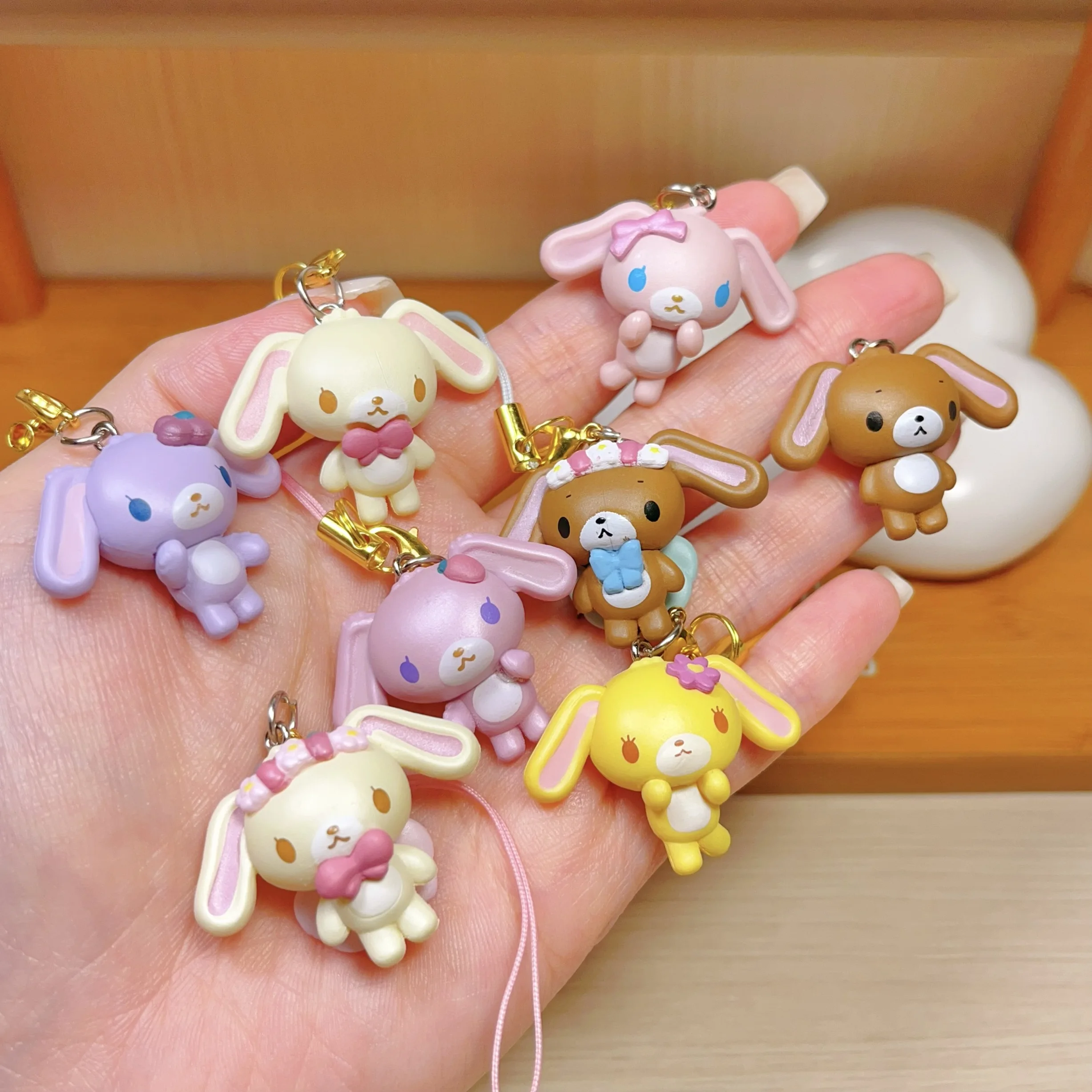 Neu eingetroffen: Anime-Actionfigur Sugarbunnies Anhänger Blindbox Schreibtischspielzeug Schlüsselanhänger Sommer-Strandurlaub-Serie Ornament Geschenk – Detail 3