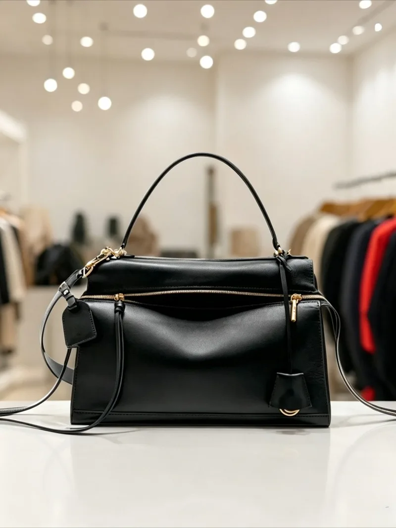 26 SS Premium Leather Women Shoulder Crossbody Bag Simple Versatile Casual Daily Trendy Handbag