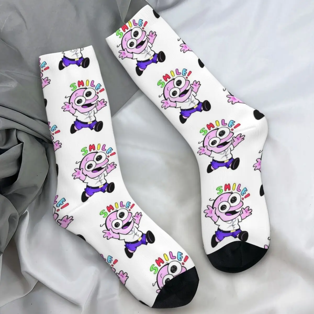 Unisex Men Socks Smiling Friends Pim Stockings Winter Modern Warm Soft Socks Pattern Running Anti Sweat Socks