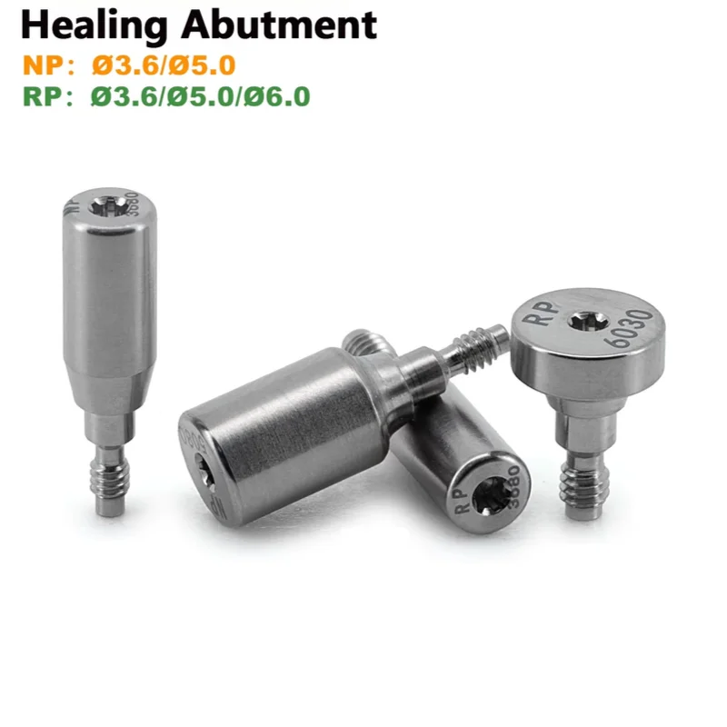 Dental Parts Grade 5 Titanium Healing Abutment Cap fit Nobel Biocare Gingival Former Oral Care Prosthetics Restoration Parts OEM