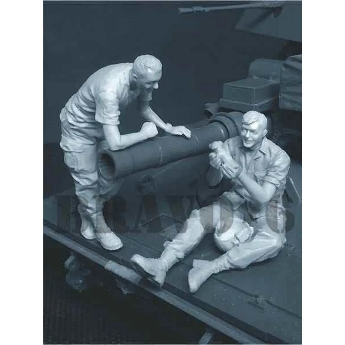 Kit modello non verniciato con figura in resina 1/35, guerra del Vietnam, soldato americano che tiene un cucciolo, GK non assemblato e non verniciato