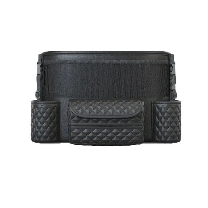 Saco De Armazenamento Médio Do Assento De Carro, Saco De Armazenamento De Luxo, Rack De Bolsa Entre Assentos De Tecido, Bolso De Copo De Água