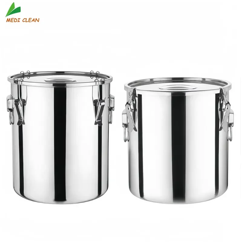 Industrial Stainless Steel Sealed Drum Airtight Durable Corrosion Resistant Container for Food Storage High Quality Large