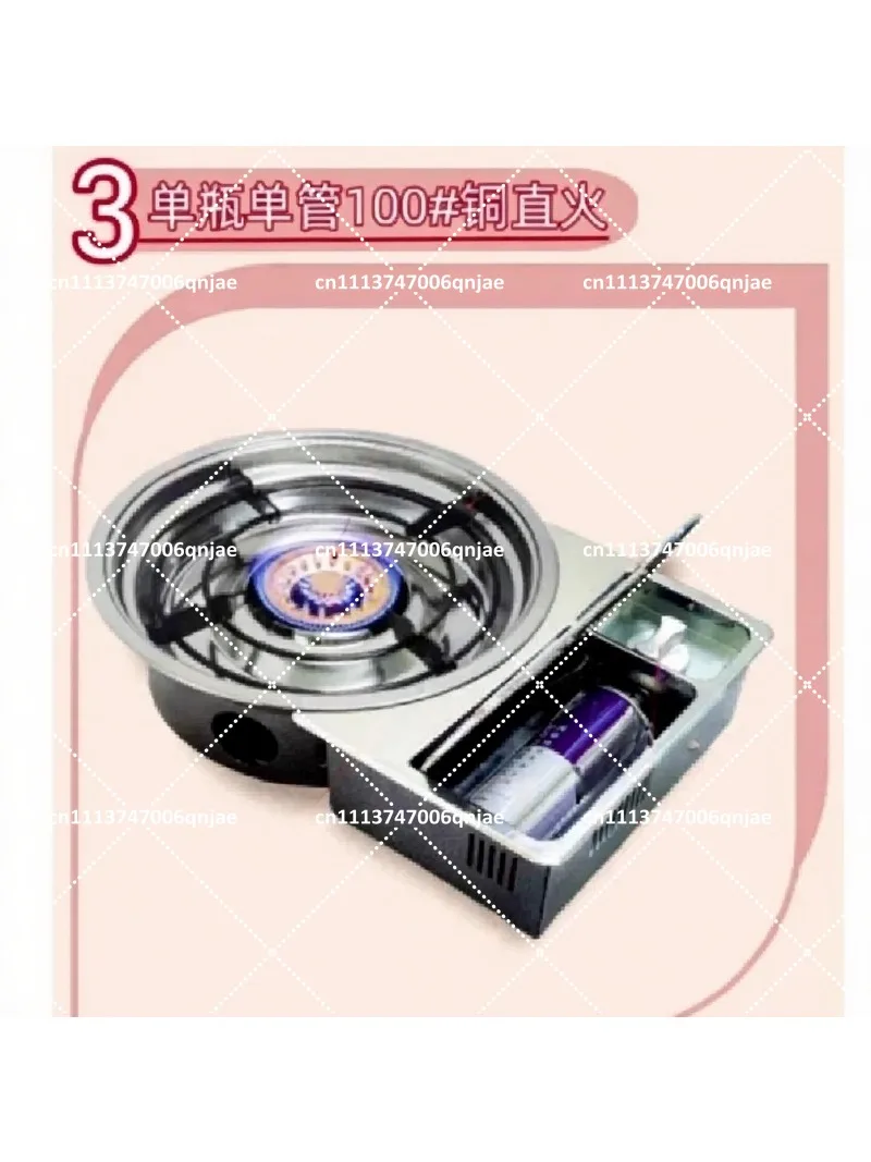 Built-in Fire Boiler Infrared Cassette Furnace - Gas Tank Excluded Portable Cooker for Picnic & Home Use
