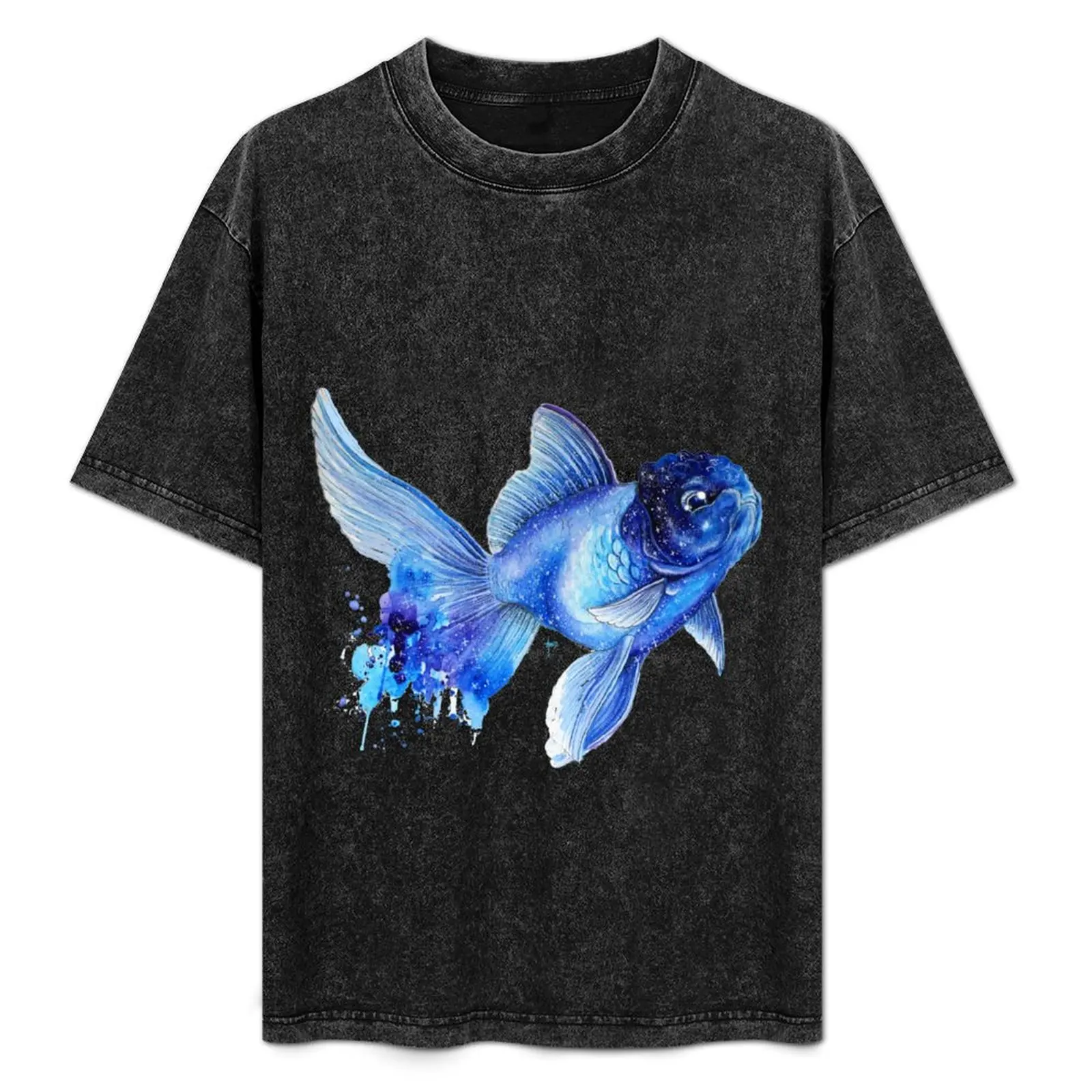 

Футболка Cosmic Goldfish большого размера для повседневной носки