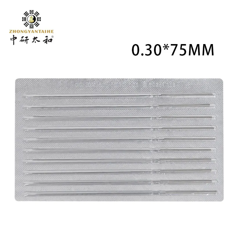 ZHONGYAN TAIHE Acupuncture Needles Flat Handle Aluminum Foil Needle 10PCS /lot Relief The Pain Suitable Suitable for Moxibustion