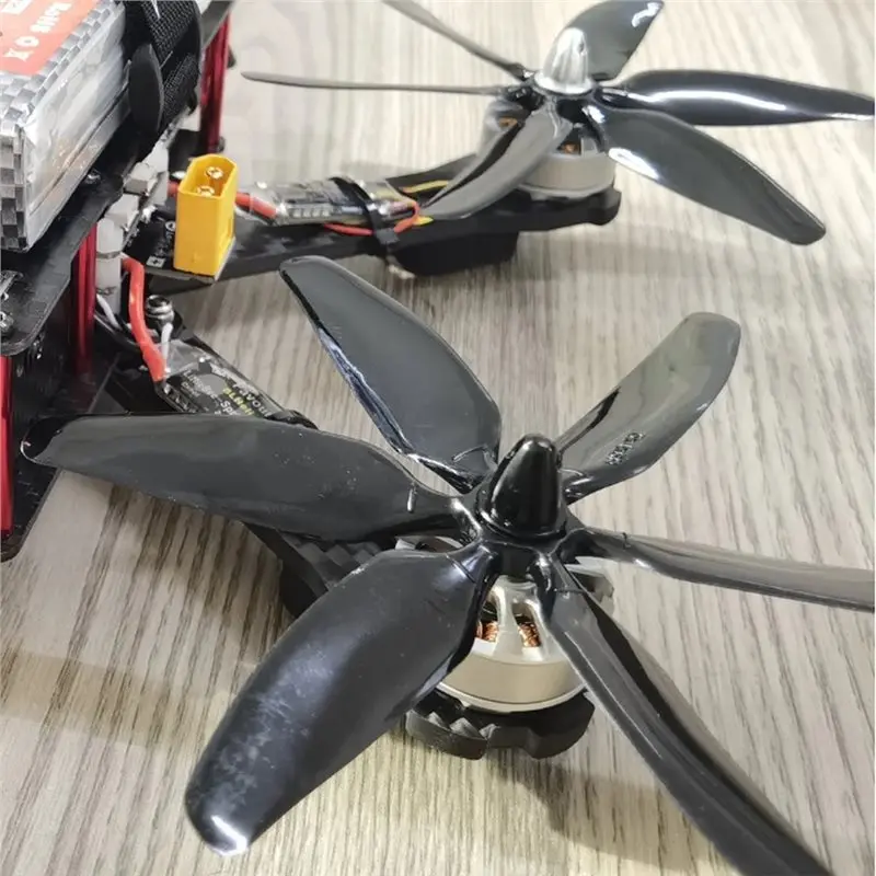 DT22 504060 5x4x6 6-Blade 5 Inch CW CCW Propeller Blades for FPV Quadcopter Racing Drone 5 Pair