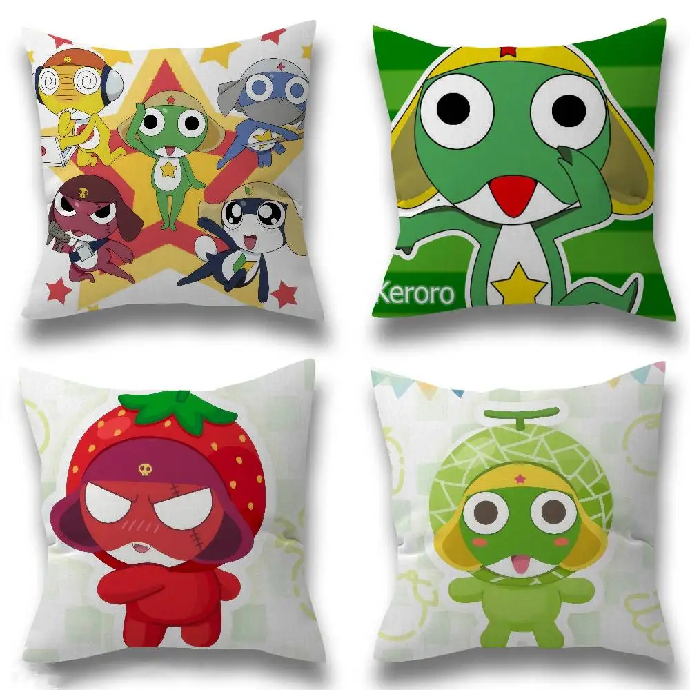Hot Gunsou Keroro frog   Pillowcase toon Gift Cushion Cover Bedroom Home Sofa Chair Seat Decor pillow case