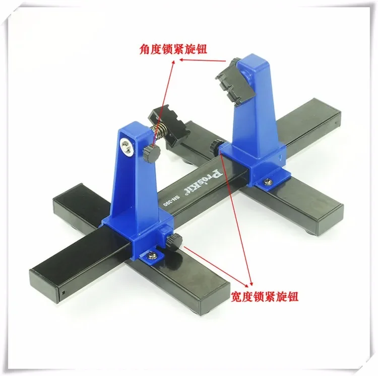 SN-390 Penjepit Sudut Dapat Disesuaikan Penjepit Alat Bantu Las Papan PCB Pemegang Perlengkapan Braket Pegangan Universal