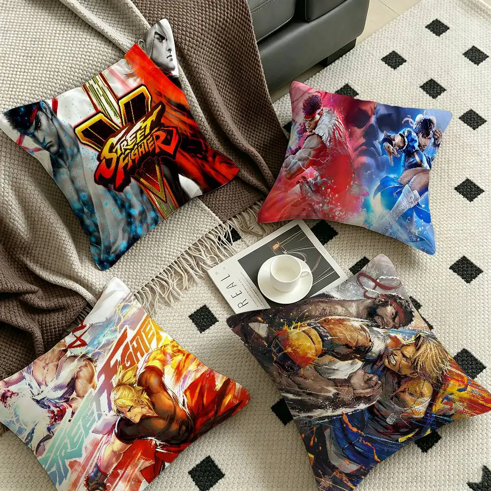 Street Fighter Retro Game Cushion Cover Polyester Sofa Cushions Decorative Throw Pillows Home Decoration Pillowcover