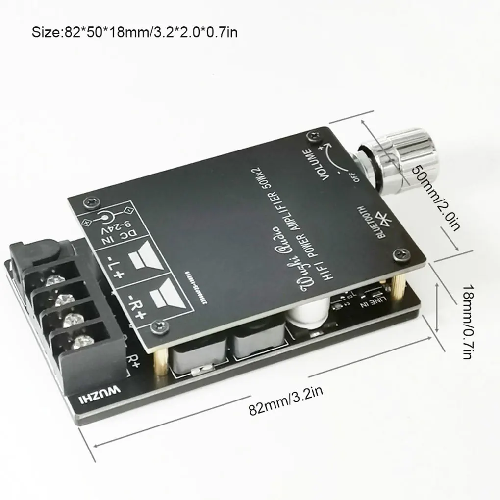 

Bluetooth 5.0 stereo Audio Amplifier Module Speaker DIY Digital Power Amplifier Circuit Board