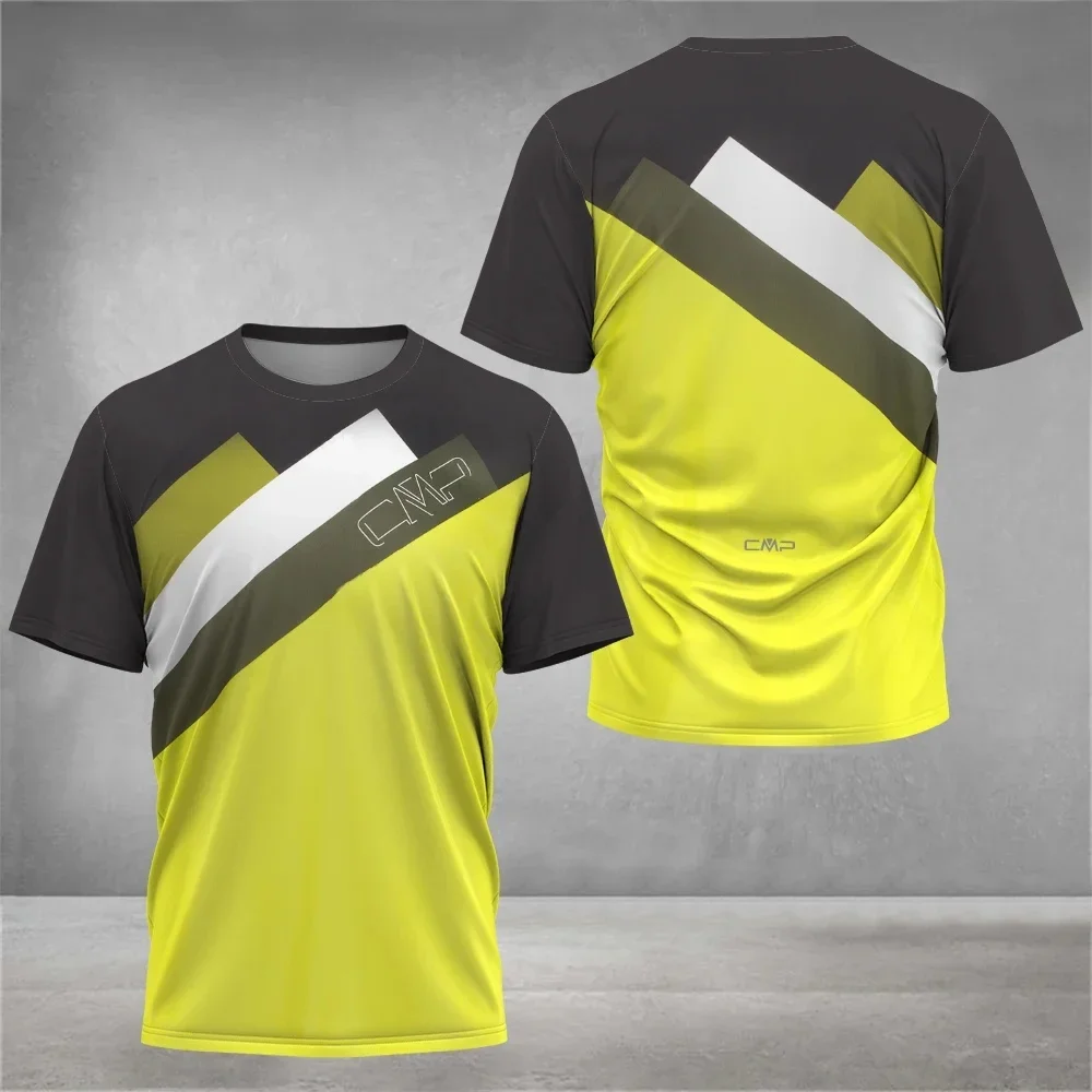 Sommer Schnell Trocknende Atmungsaktive Herren T-Shirts Lässiger O-Ausschnitt Kurzarm-Oberteile Outdoor Tennis Sportbekleidung Modischer Loser Pullover