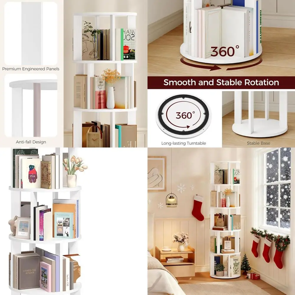 5-Tier Rotating Boo… - image