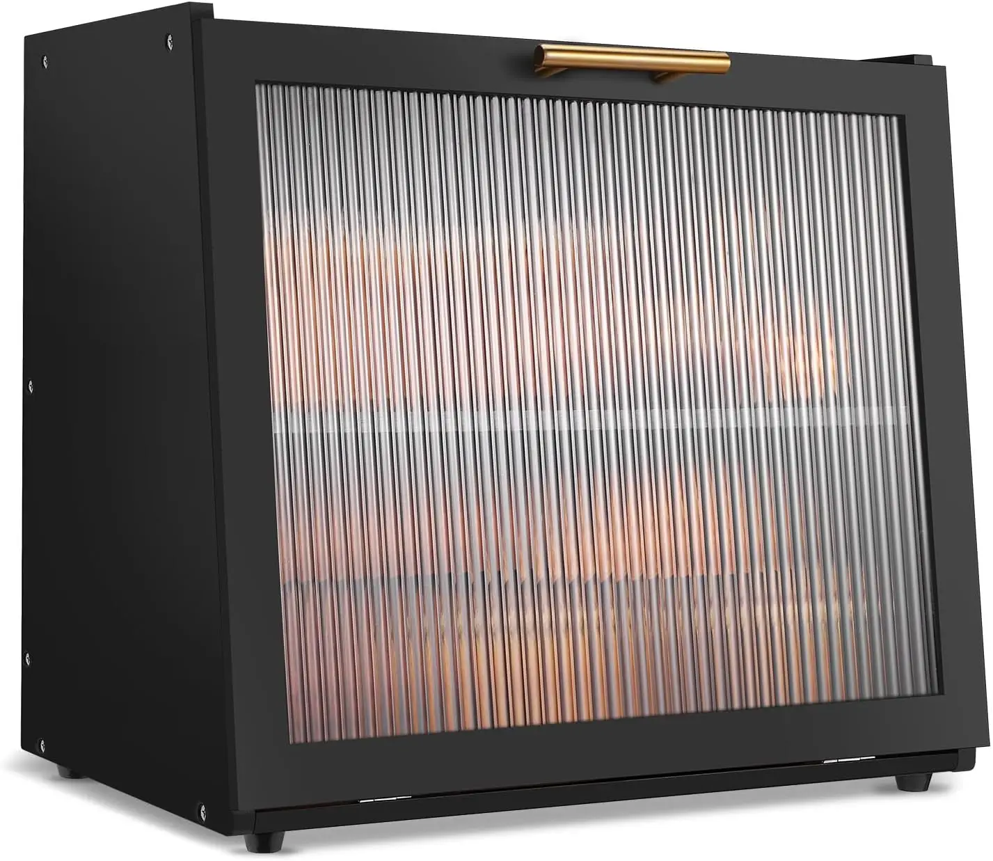 

Double Layer Bamboo Bread Box with Window, Large Capacity Kitchen Storage Container