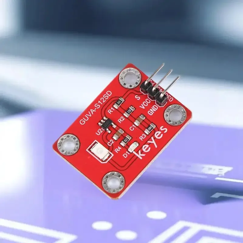 1/2/3pcs 3528 Solar Ultraviolet Intensity Module DC 3.3-5V UV Sensor GUVA-S12SD 240-370nm For Arduino /Raspberry Pi