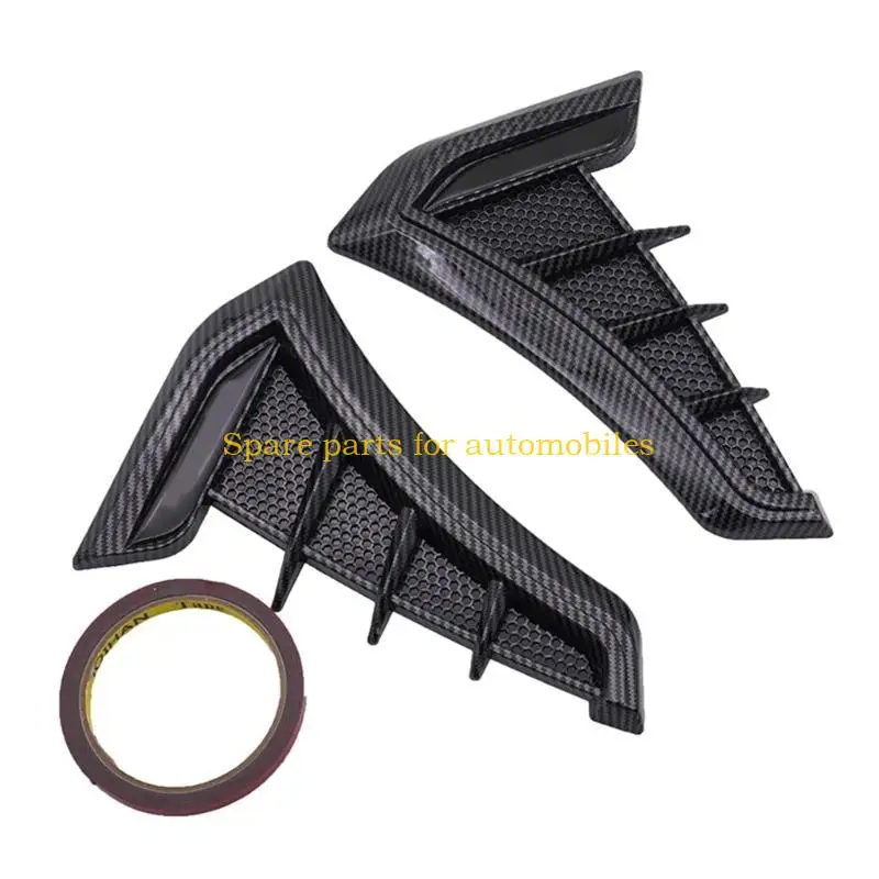 H58F Car Universals Side Air Flows Wing Vents Cover Auto Body Moldings Trim Decorative Air Flows Intakes Hole Grilles