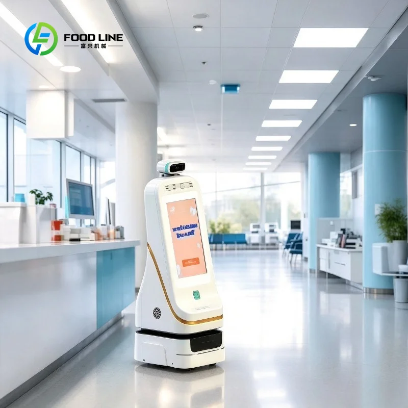 Customized Touch Screen Service Robot High Tech Welcome Robot for Hotel Lobby and Commercial Building Reception