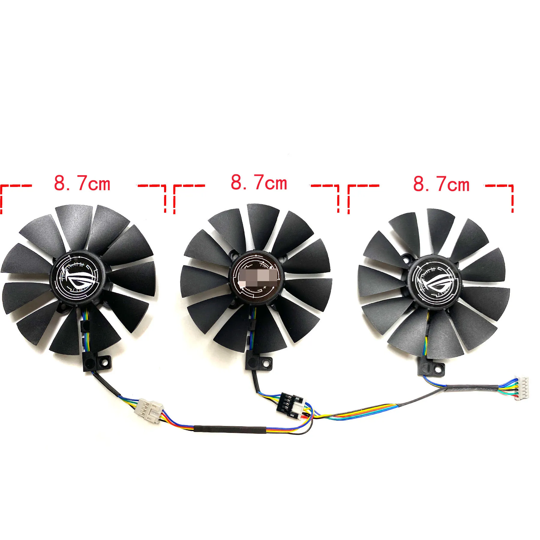 New For ASUS GeForce GTX1060 1070 1070ti 1080 1080ti ROG STRIX Graphics Card Replacement Fan PLD09210S12HH PLD09210S12M