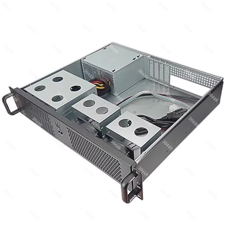 2u-239f server industrial control short chassis 39cm dual optical drive slot matx motherboard pc small power supply slot