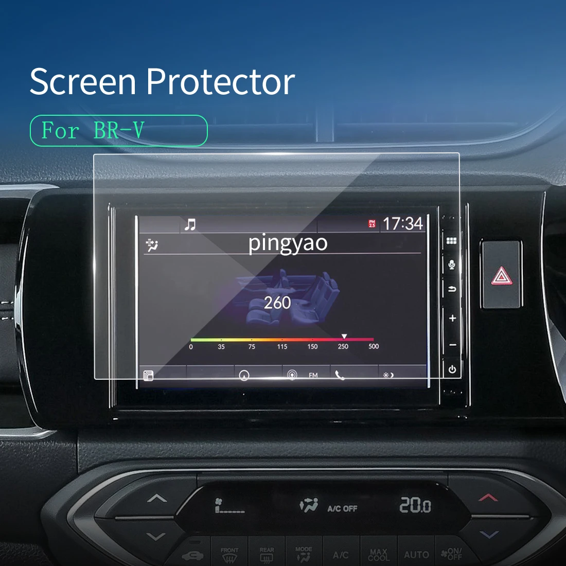 

Автомобильные наклейки, защита экрана Carplay для HONDA BR-V 2023, навигатор, Аксессуары для автомобилей