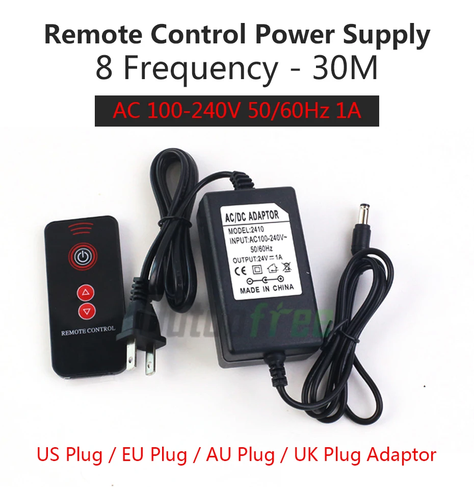 100V-240V Remote Control Power Supply 8-Speed Governor For DIY Mini Telescopic Linear Actuator Adapter Electric Tool US/EU Plug