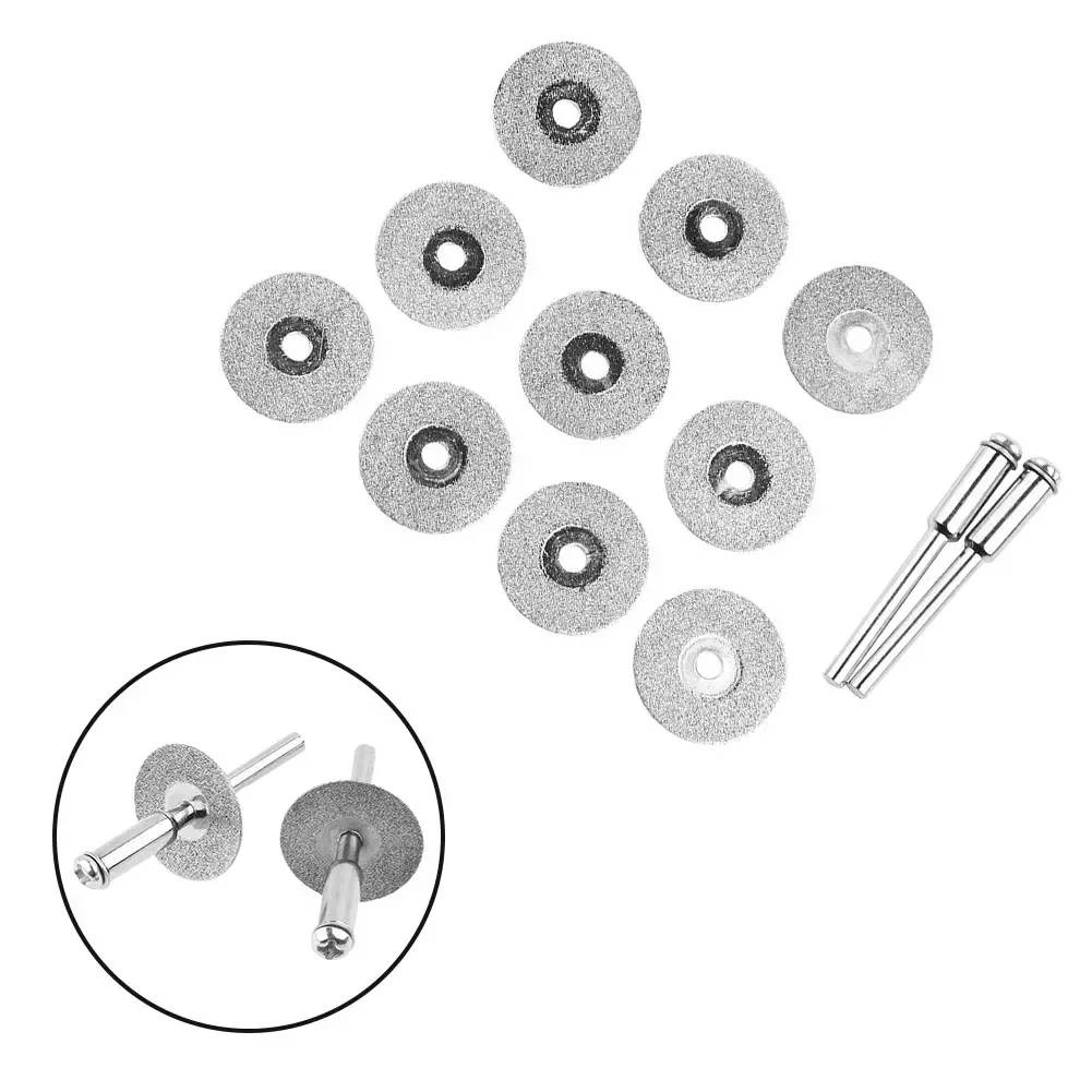 High-quality Diamond Cutting Disc Saw Blade Power Tool Accessories W/ 2Pcs Connecting Rod Abrasive Tools Disc Rotary Tool