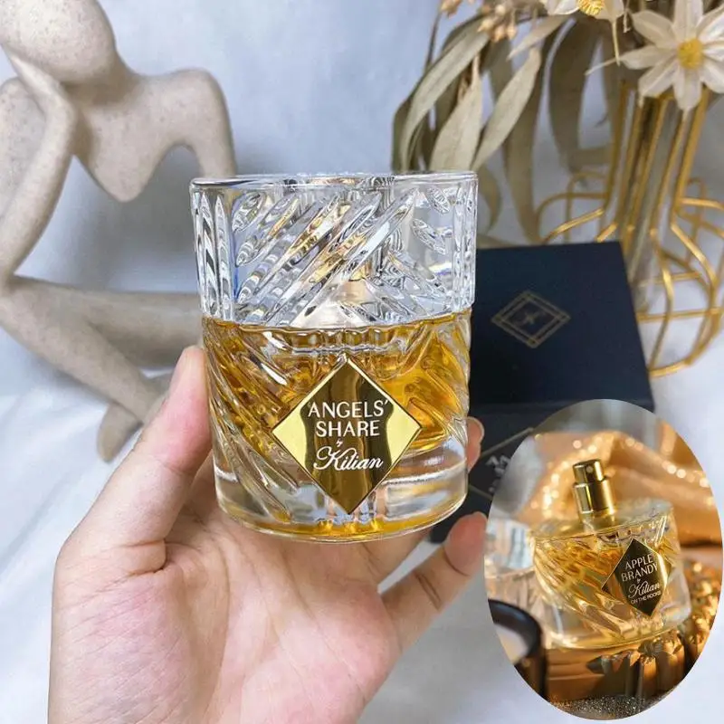 KILIAN 50ml Eau De Parfum Angels Share, Perfume Floral Unisex con Aroma a Brandy de Manzana, Fragancia Fresca y Duradera, Spray Corporal