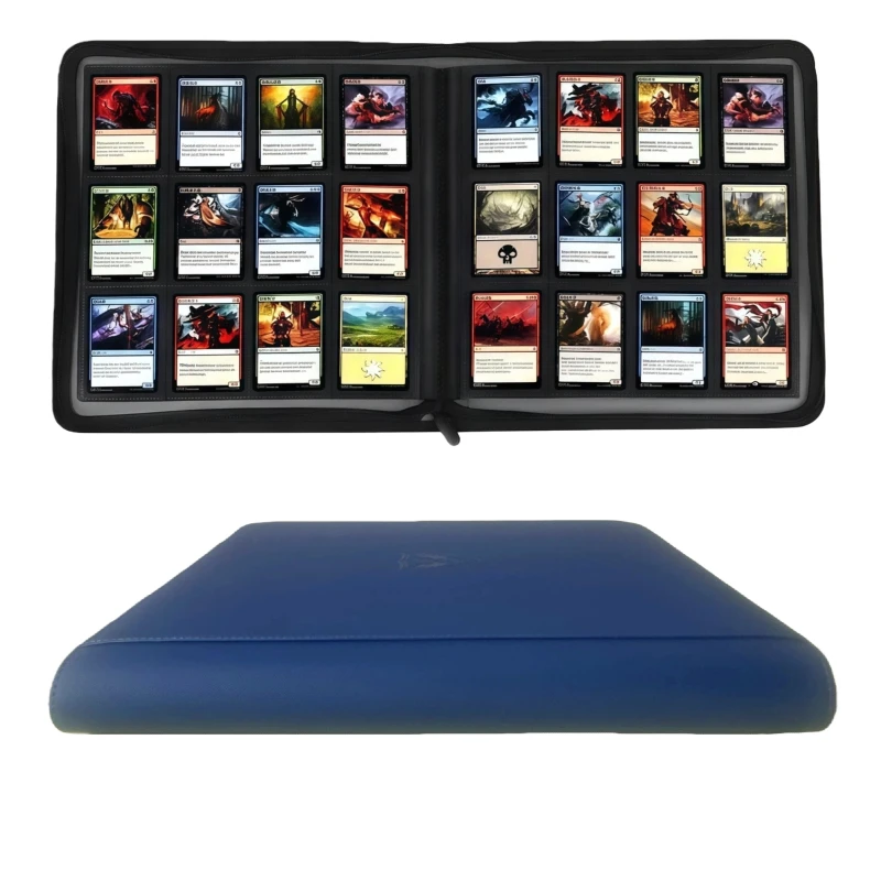 Premium Business Trading Card Binder met 12 vakken, TCG-binder, met 480 zijdelings te plaatsen vakken, Trading Card-album geschikt voor Mtg, Yugioh, honkbal-, voetbal- en sportkaarten, perfect voor