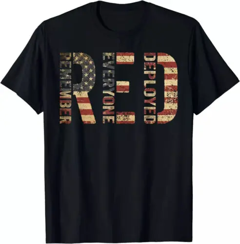 Red Friday Military Support Remember Everyone Deployed T-Shirt 2024