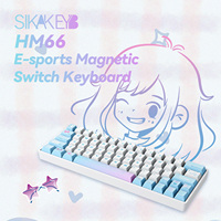 Sikakeyb Castle HM66 66Keys 60% Compatible With GH60 Wired Type-C Gateron Magnetic Jade Switch Gaming Magnetic Keyboard