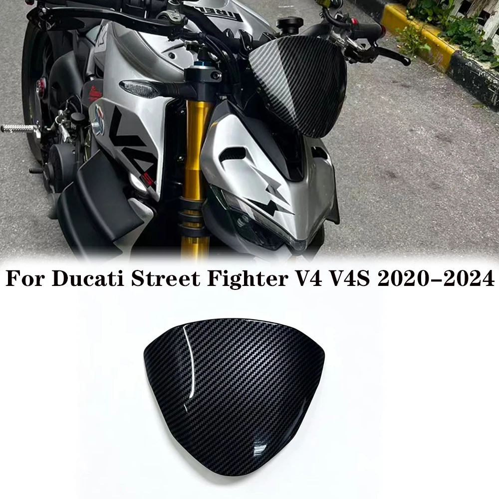 

For Ducati Streetfighter V4 V4S Motorcycle Accessories Carbon fiber Windscreen Windshield Viser Baffle Wind Deflectors 2020-2024