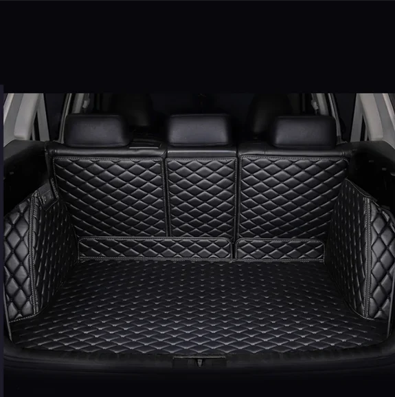 Car Trunk Mat For Mazda CX-5 CX5 CX 5 KF 2017~2024 Dirt-resistant Fully Trunk Mat Luxury Rear Cargo Tray Car Accessories 2023