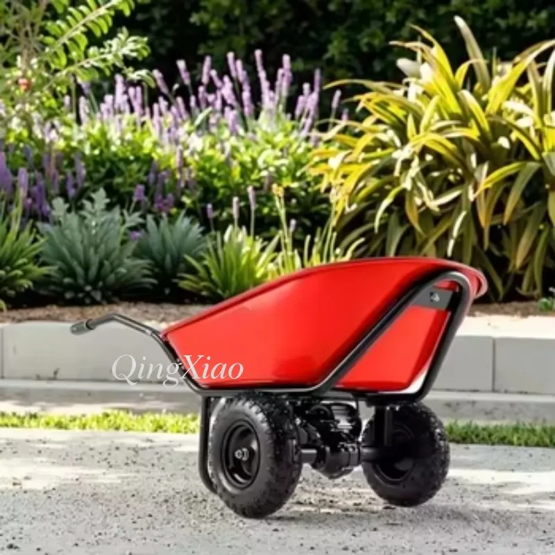 Robust Heavy-Duty Hand Cart with Solid Support Frame for Garden Construction Bulk Material Transport And Jobsite Conveyance