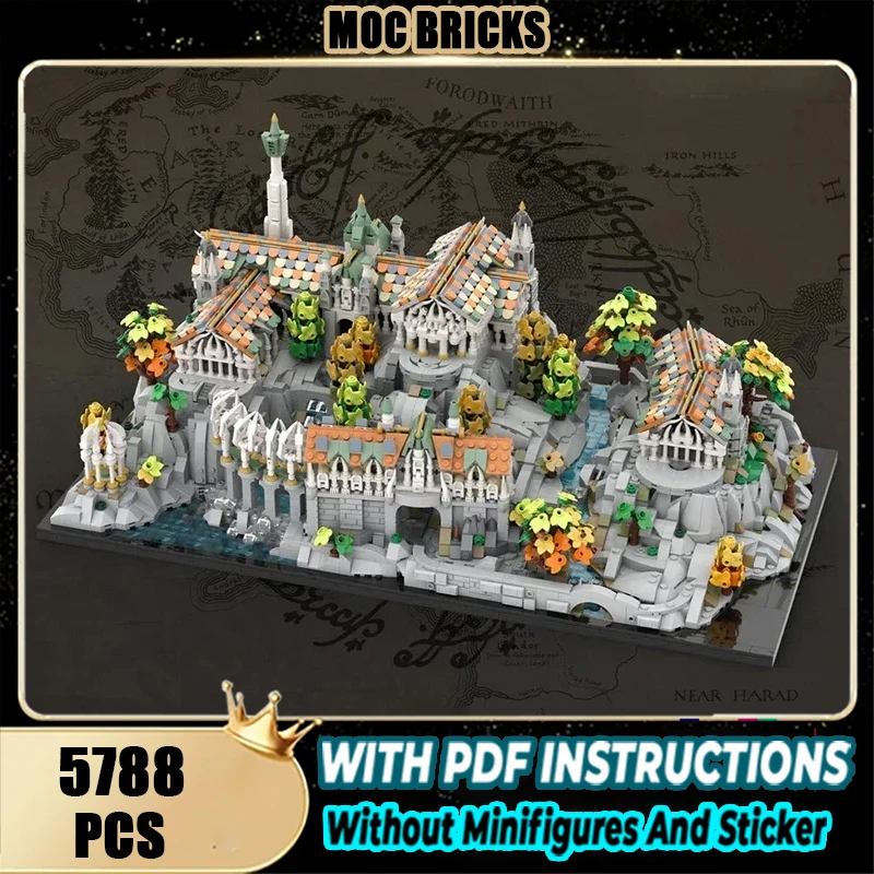 

Популярный режим фильма Moc, строительные блоки, мини-замок для рукоделия, технический вид на улицу, кирпичи, сделай сам, сборка, строительная игрушка, подарок на праздник